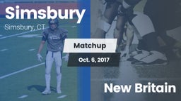 Matchup: Simsbury  vs. New Britain 2017