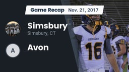 Recap: Simsbury  vs. Avon 2017