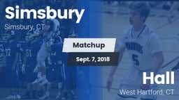 Matchup: Simsbury  vs. Hall  2018