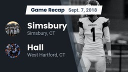 Recap: Simsbury  vs. Hall  2018