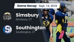 Recap: Simsbury  vs. Southington  2018