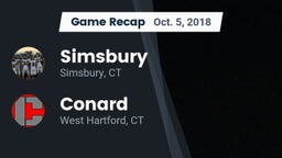 Recap: Simsbury  vs. Conard  2018