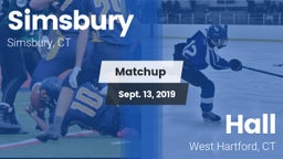 Matchup: Simsbury  vs. Hall  2019