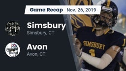 Recap: Simsbury  vs. Avon  2019