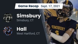 Recap: Simsbury  vs. Hall  2021