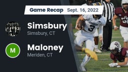 Recap: Simsbury  vs. Maloney  2022