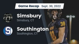 Recap: Simsbury  vs. Southington  2022