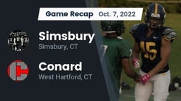 Recap: Simsbury  vs. Conard  2022
