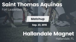Matchup: Saint Thomas Aquinas vs. Hallandale Magnet  2016