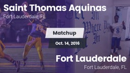 Matchup: Saint Thomas Aquinas vs. Fort Lauderdale  2016