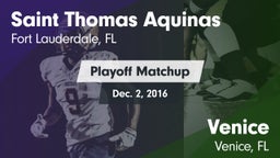Matchup: Saint Thomas Aquinas vs. Venice  2016