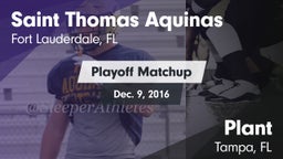 Matchup: Saint Thomas Aquinas vs. Plant  2016