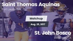 Matchup: Saint Thomas Aquinas vs. St. John Bosco  2017