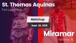 Matchup: St Thomas Aquinas vs. Miramar  2019