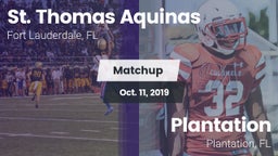 Matchup: St Thomas Aquinas vs. Plantation  2019