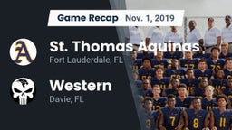 Recap: St. Thomas Aquinas  vs. Western  2019