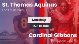 Matchup: St Thomas Aquinas vs. Cardinal Gibbons  2020
