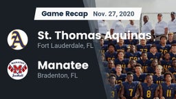 Recap: St. Thomas Aquinas  vs. Manatee  2020