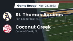 Recap: St. Thomas Aquinas  vs. Coconut Creek  2023