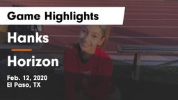 Hanks  vs Horizon  Game Highlights - Feb. 12, 2020