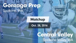 Matchup: Gonzaga Prep High vs. Central Valley  2016