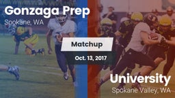 Matchup: Gonzaga Prep High vs. University  2017