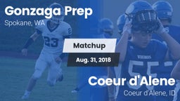 Matchup: Gonzaga Prep High vs. Coeur d'Alene  2018
