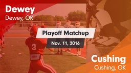 Matchup: Dewey  vs. Cushing  2016