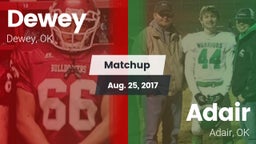 Matchup: Dewey  vs. Adair  2017