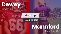 Matchup: Dewey  vs. Mannford  2017