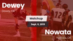 Matchup: Dewey  vs. Nowata  2019