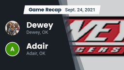 Recap: Dewey  vs. Adair  2021