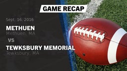 Recap: Methuen  vs. Tewksbury Memorial 2016