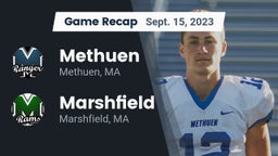 Recap: Methuen  vs. Marshfield  2023