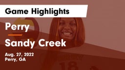 Perry  vs Sandy Creek  Game Highlights - Aug. 27, 2022