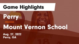 Perry  vs Mount Vernon School Game Highlights - Aug. 27, 2022