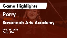 Perry  vs Savannah Arts Academy Game Highlights - Aug. 26, 2023