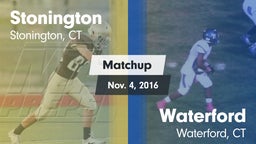 Matchup: Stonington High vs. Waterford  2016
