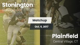 Matchup: Stonington High vs. Plainfield  2017