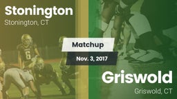 Matchup: Stonington High vs. Griswold  2017