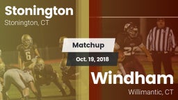 Matchup: Stonington High vs. Windham  2018