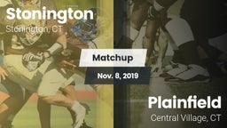 Matchup: Stonington High vs. Plainfield  2019