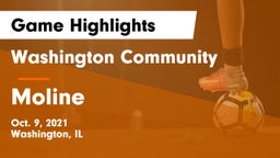 Washington Community  vs Moline  Game Highlights - Oct. 9, 2021
