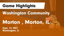 Washington Community  vs Morton , Morton,  IL Game Highlights - Sept. 14, 2021