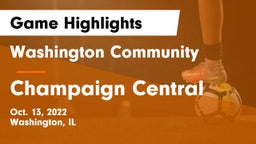 Washington Community  vs Champaign Central  Game Highlights - Oct. 13, 2022