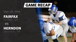 Recap: Fairfax  vs. Herndon  2016