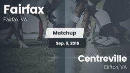 Matchup: Fairfax vs. Centreville  2016