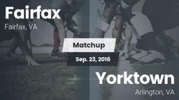 Matchup: Fairfax vs. Yorktown  2016