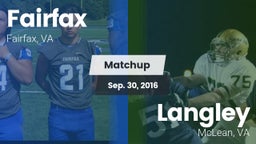 Matchup: Fairfax vs. Langley  2016