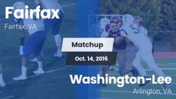 Matchup: Fairfax vs. Washington-Lee  2016